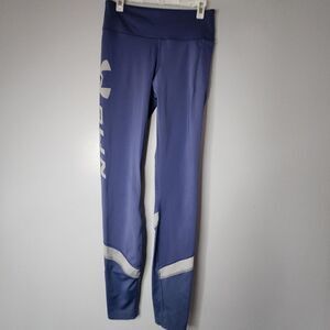 UNDER ARMOUR Heat Gear Blue Activewear Compression Leggings Women's Size Small